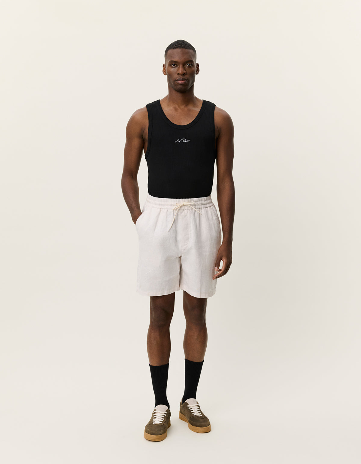 Otto Linen Shorts (eggnog white)
