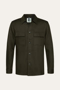 OVERSHIRT KNITTED D.GREEN