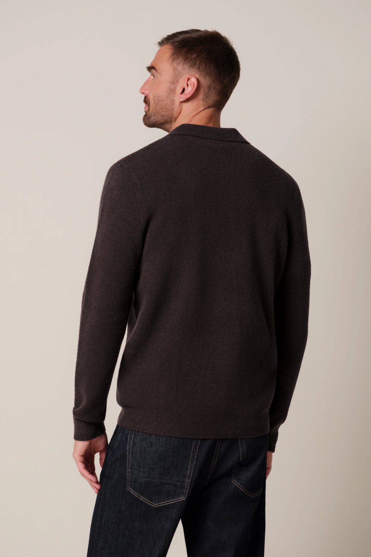 POLO LS AUBERGINE