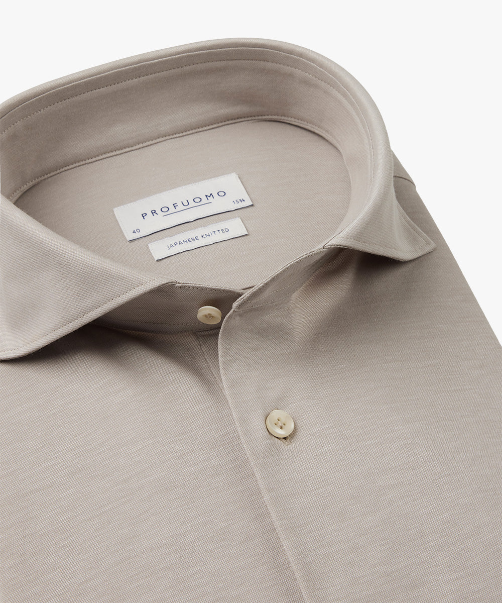 PROFUOMO SHIRT X-CUTAWAY SF SC (PP2H00008B/ BEIGE)