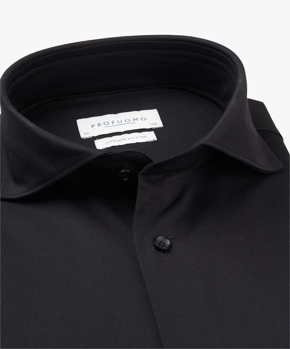 PROFUOMO SHIRT X-CUTAWAY SF SC (PP2HC10011/ BLACK)