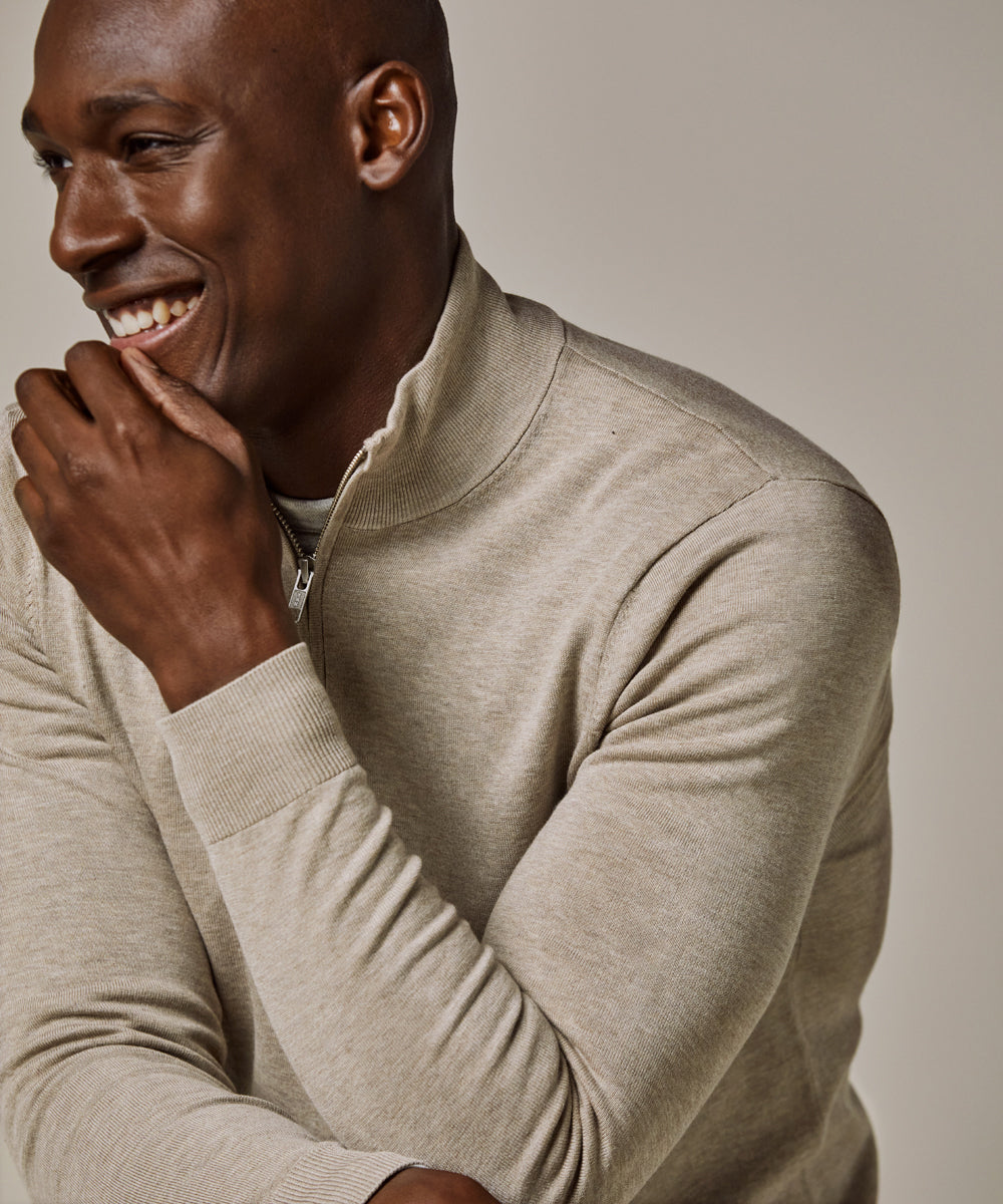 PROFUOMO PULLOVER HALFZIP BEIGE (PP2J000010C)