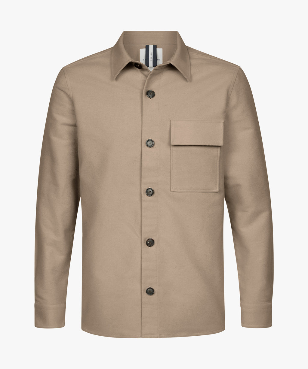 PROFUOMO OVERSHIRT  CUTAWAY BEIGE (PPWF30001A)