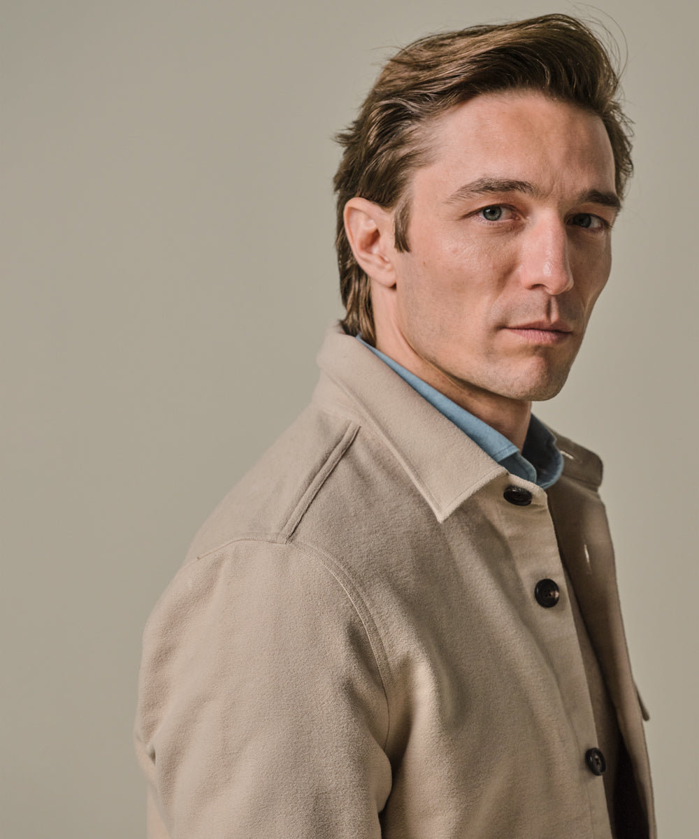 PROFUOMO OVERSHIRT  CUTAWAY BEIGE (PPWF30001A)