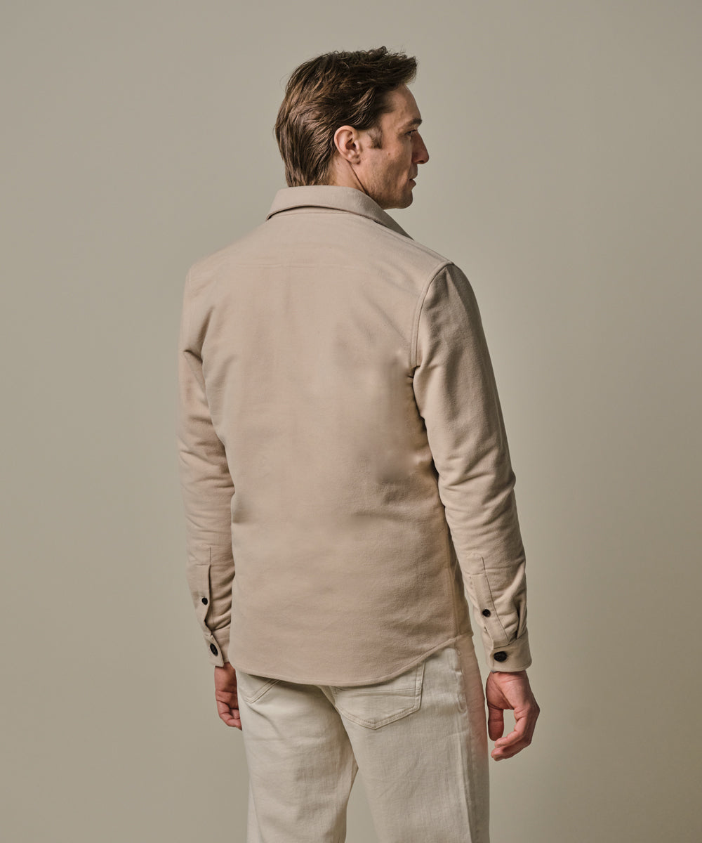 PROFUOMO OVERSHIRT  CUTAWAY BEIGE (PPWF30001A)