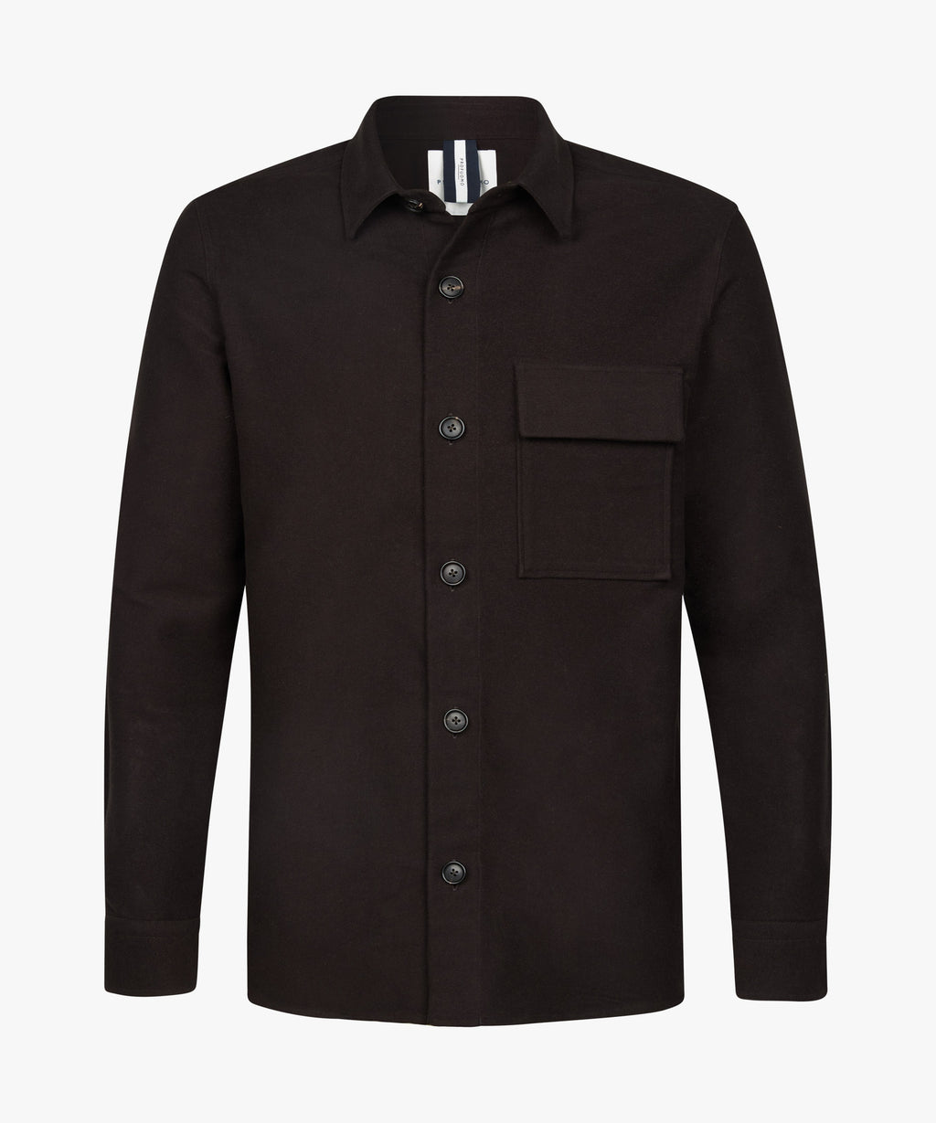PROFUOMO OVERSHIRT CUTAWAY D.BRWN (PPWF30001E)