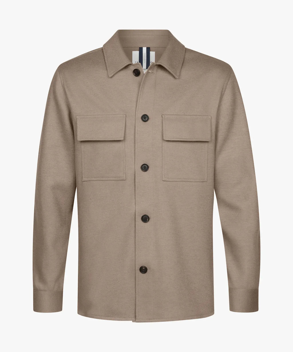 PROFUOMO OVERSHIRT CUTAWAY BEIGE (PPWF30002B)