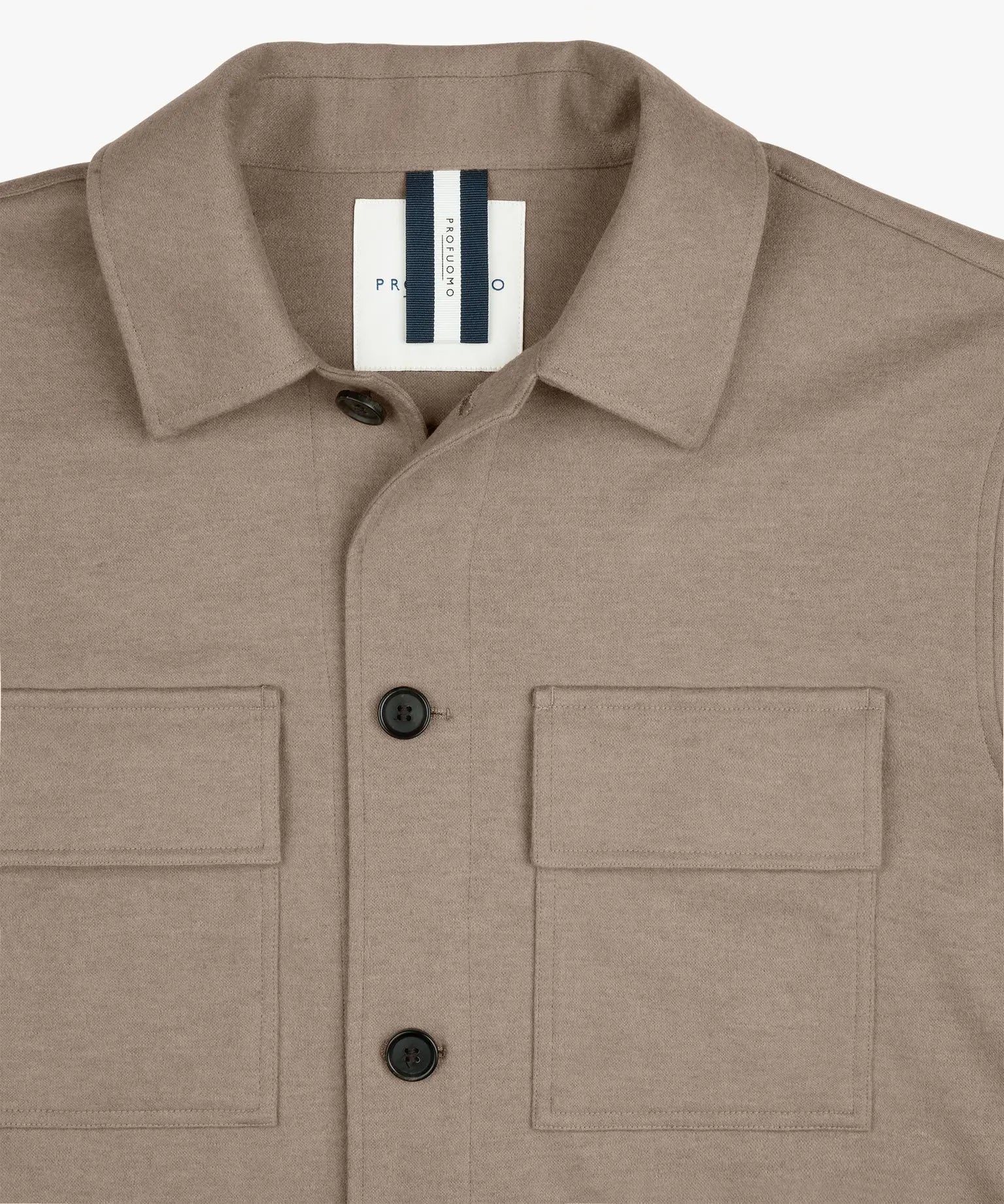 PROFUOMO OVERSHIRT CUTAWAY BEIGE (PPWF30002B)