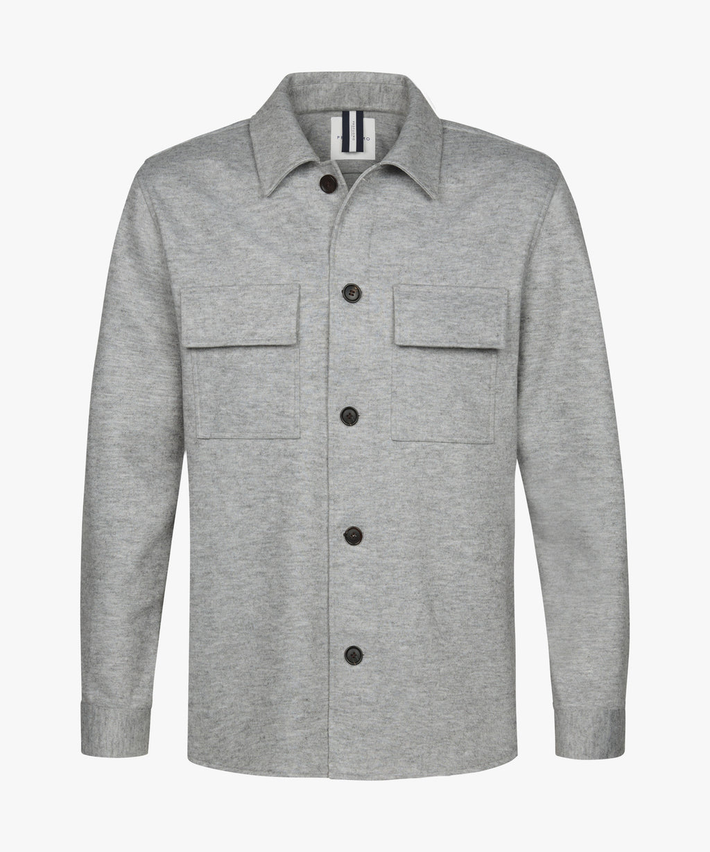 PROFUOMO OVERSHIRT CUTAWAY L.GREY (PPWF30002D)
