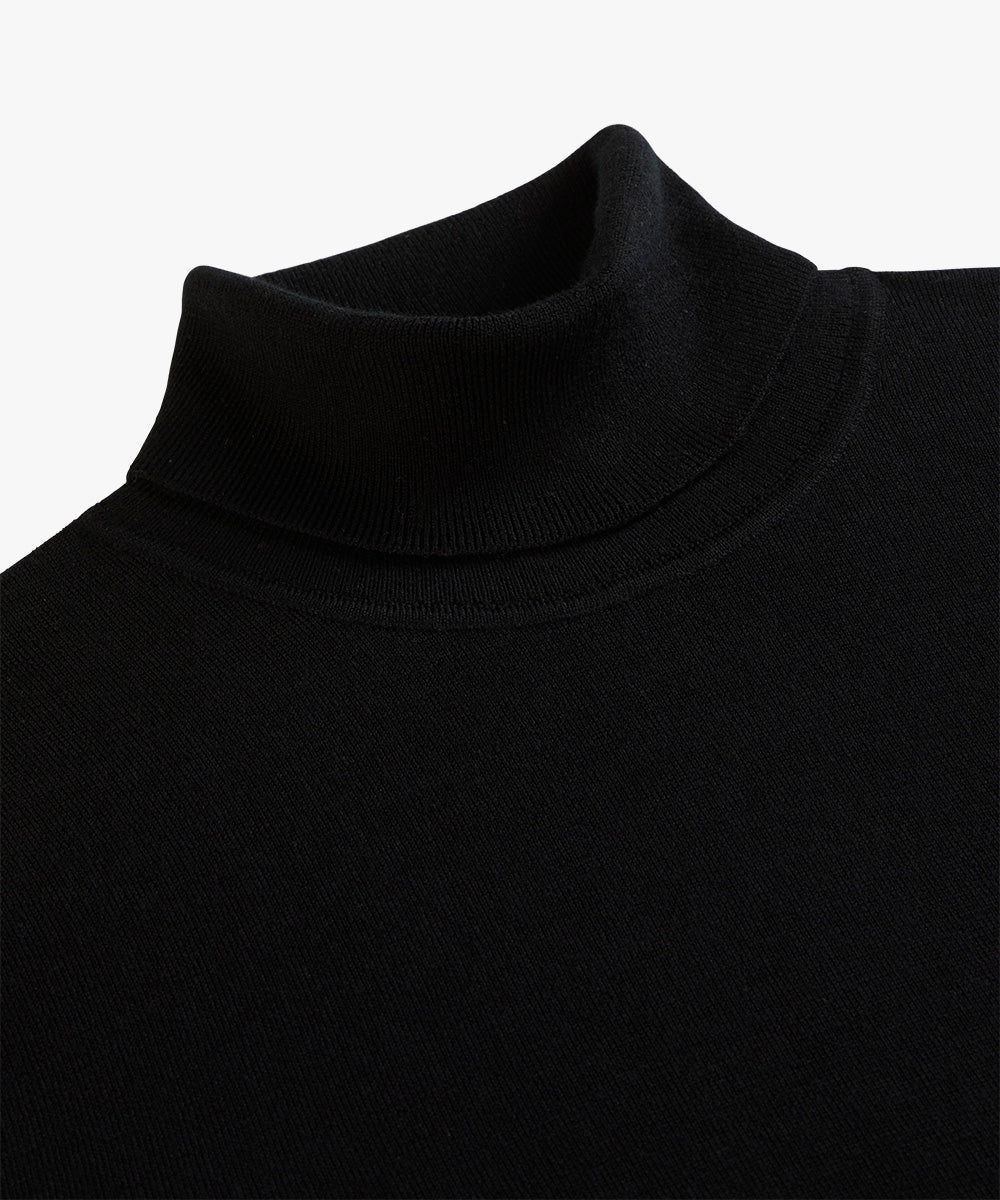 PROFUOMO PULLOVER ROLL NECK BLACK (PPWJ30005G)