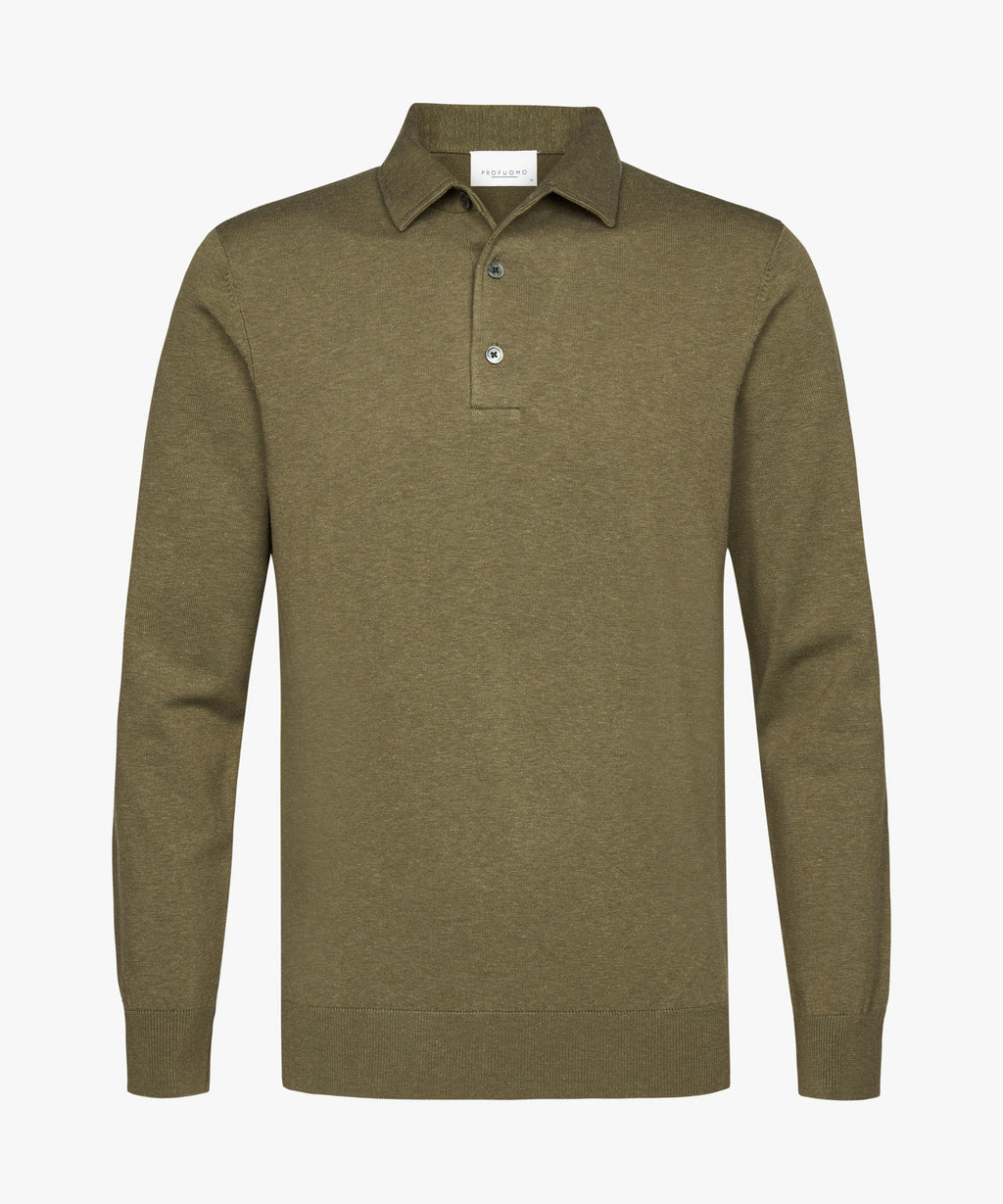 PROFUOMO POLO ONEPIECE LS GREEN (PPWJ30009A)