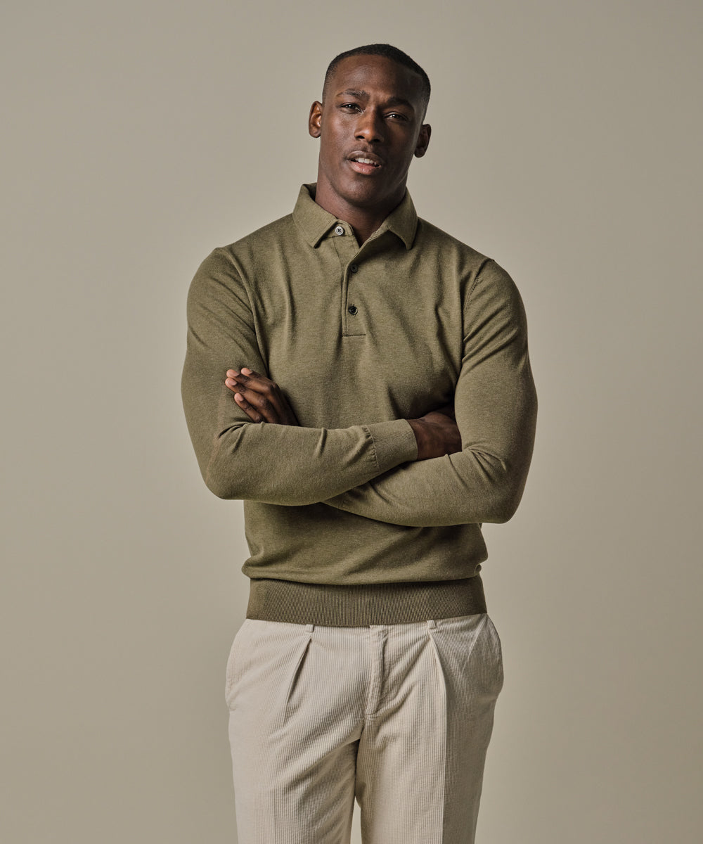 PROFUOMO POLO ONEPIECE LS GREEN (PPWJ30009A)