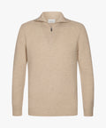 PROFUOMO PULLOVER HALF ZIP L SAND (PPWJ30025B)
