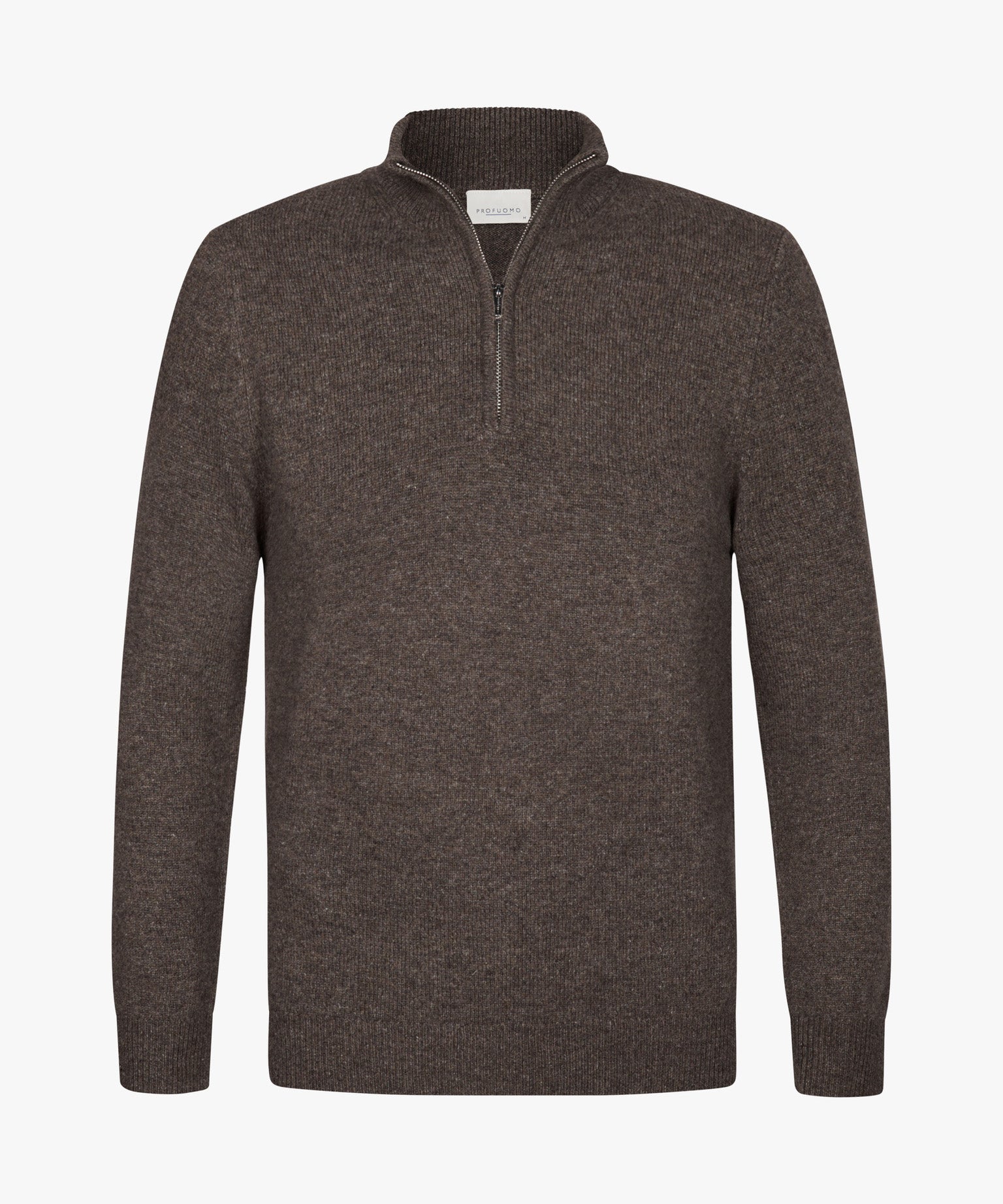 PROFUOMO PULLOVER HALF ZIP BROWN (PPWJ30029B)