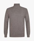 PROFUOMO PULLOVER MOCK NECK L BROWN (PPWJ30038B)