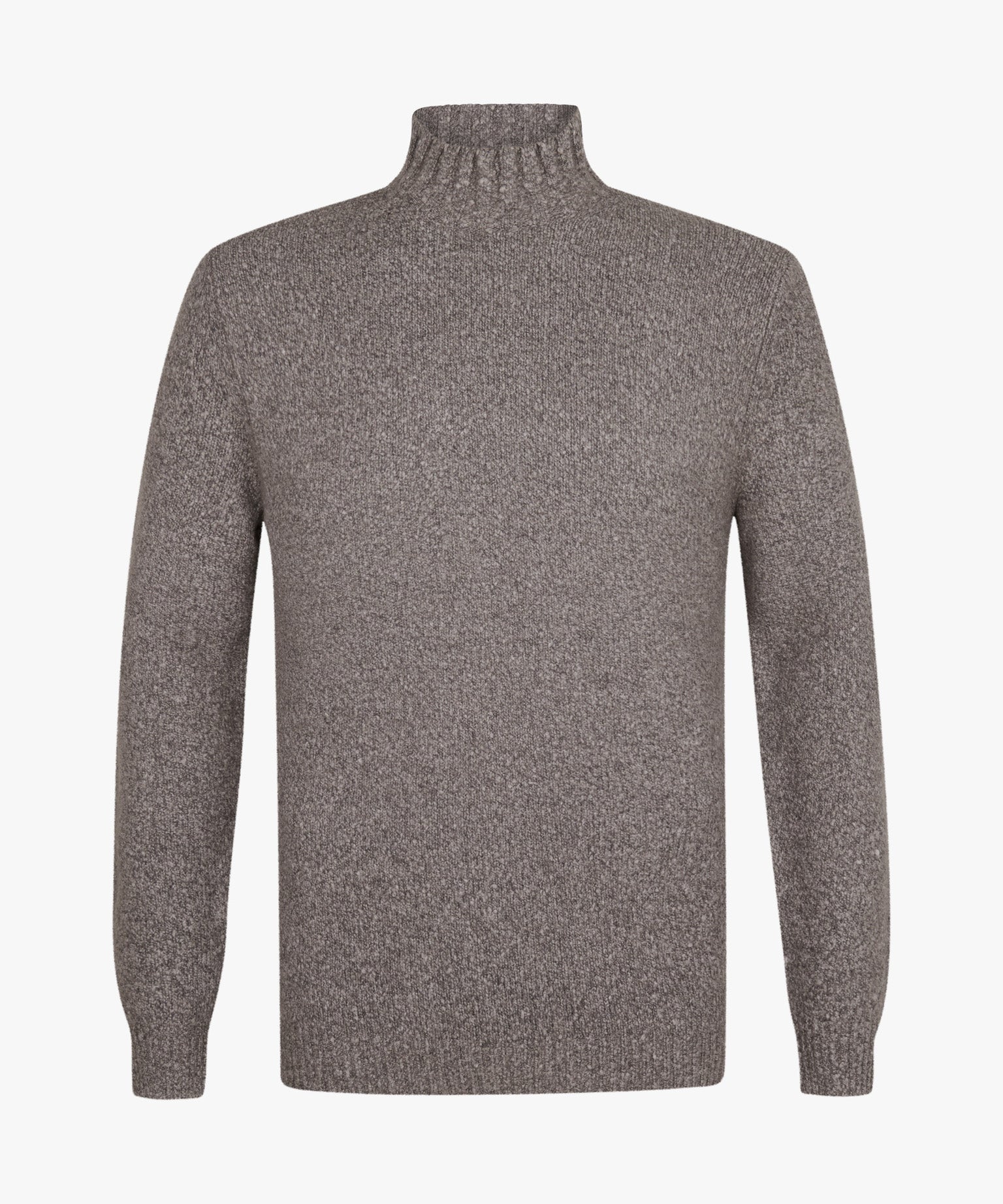 PROFUOMO PULLOVER MOCK NECK L BROWN (PPWJ30038B)