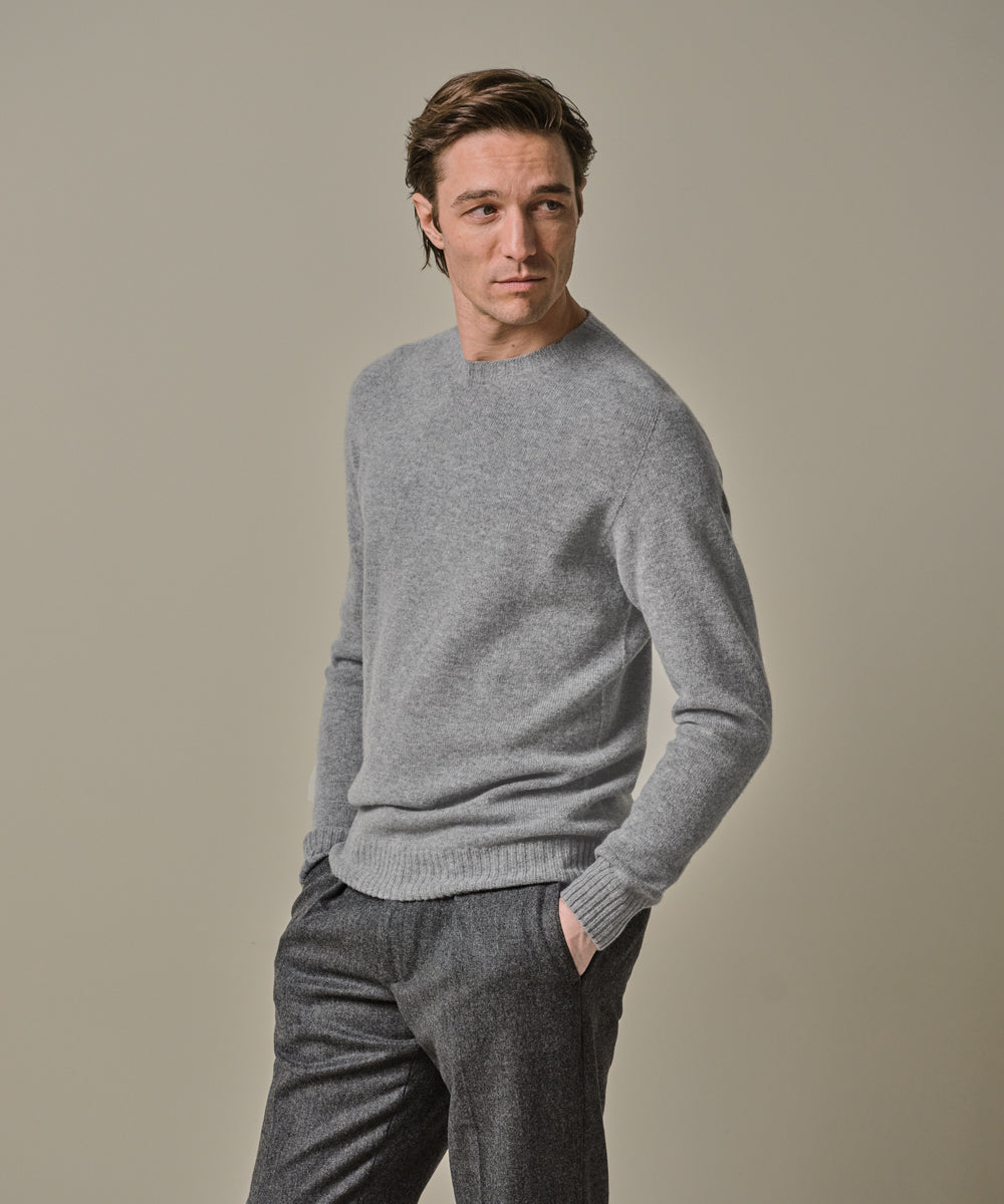 PROFUOMO PULLOVER CREW NECK M GREY (PPWJ30044B)