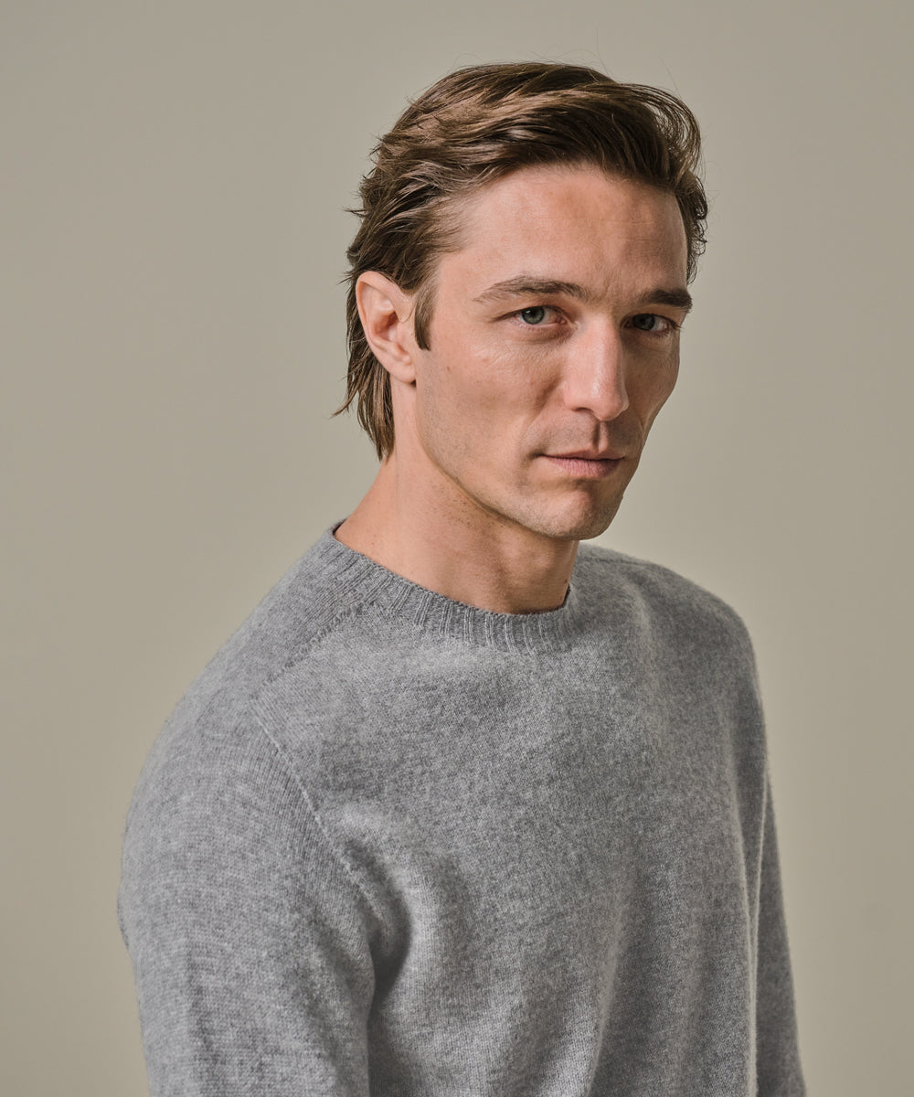 PROFUOMO PULLOVER CREW NECK M GREY (PPWJ30044B)