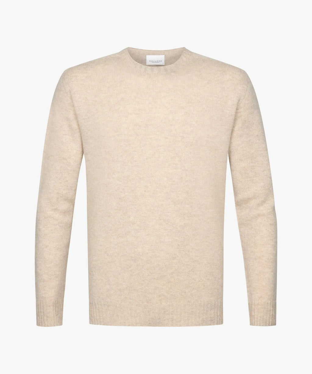 PROFUOMO PULLOVER CREW NECK L SAND (PPWJ30044C)
