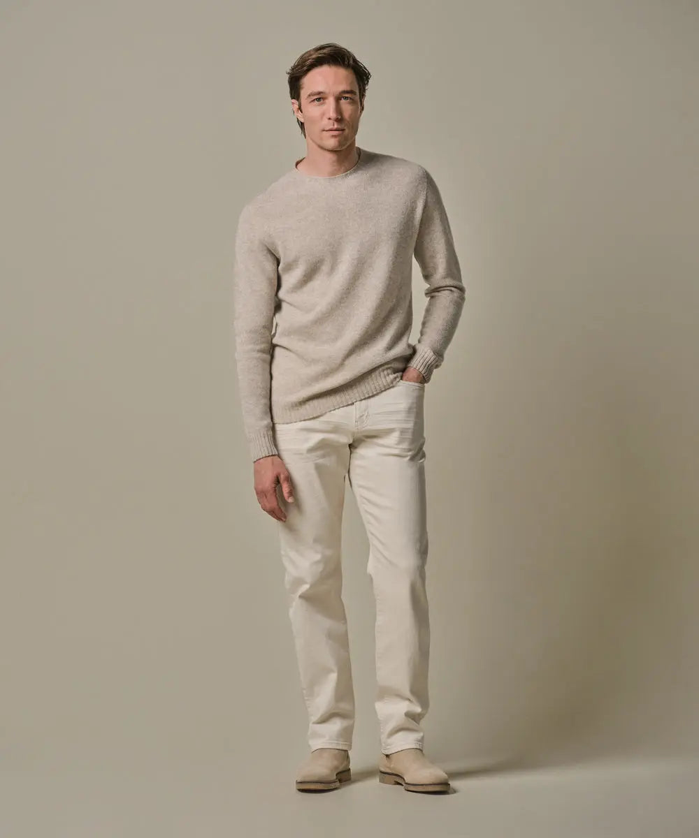 PROFUOMO PULLOVER CREW NECK L SAND (PPWJ30044C)