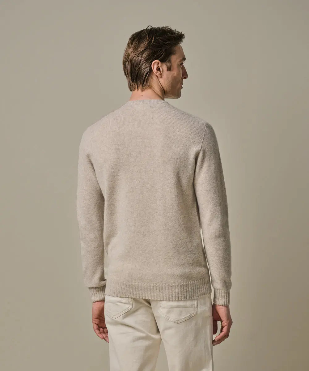 PROFUOMO PULLOVER CREW NECK L SAND (PPWJ30044C)