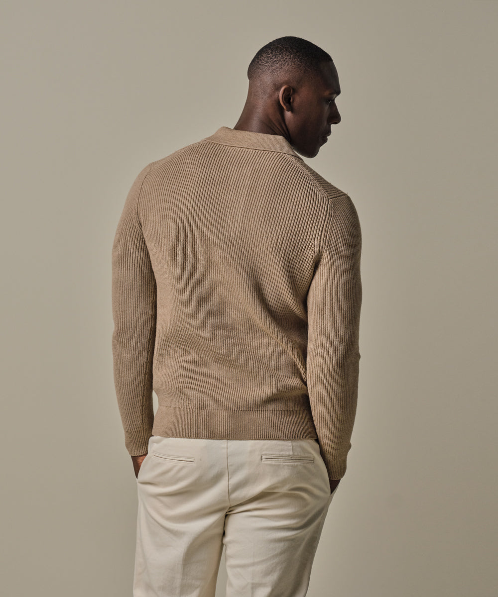 PROFUOMO POLO LS BEIGE (PPWJ30046A)