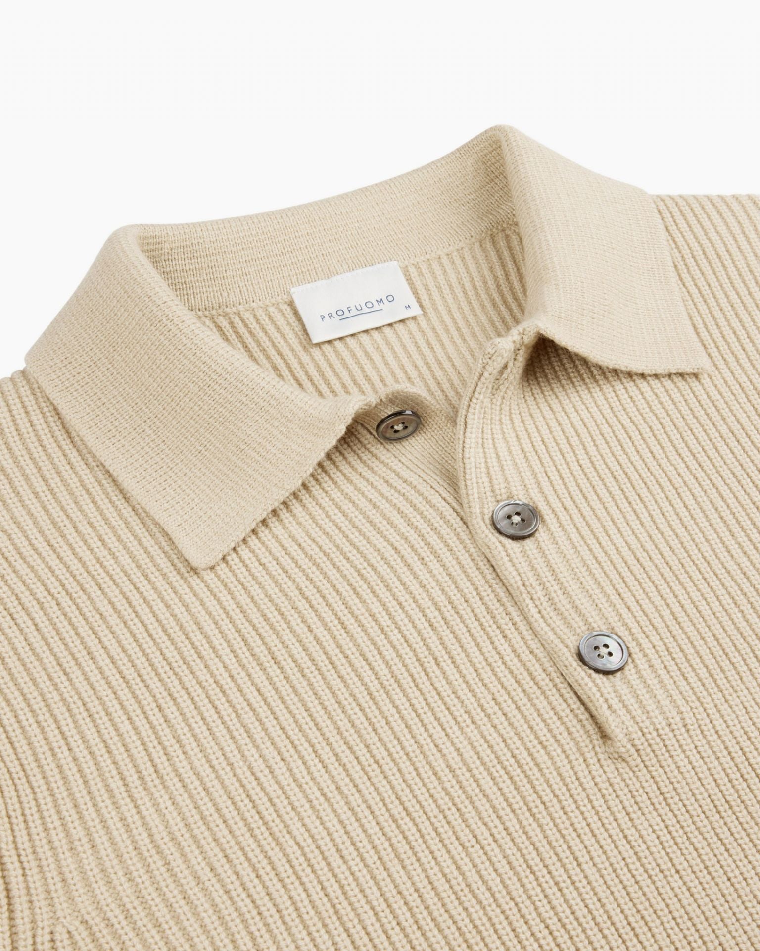 PROFUOMO POLO LS OFF WHITE (PPWJ30046C)