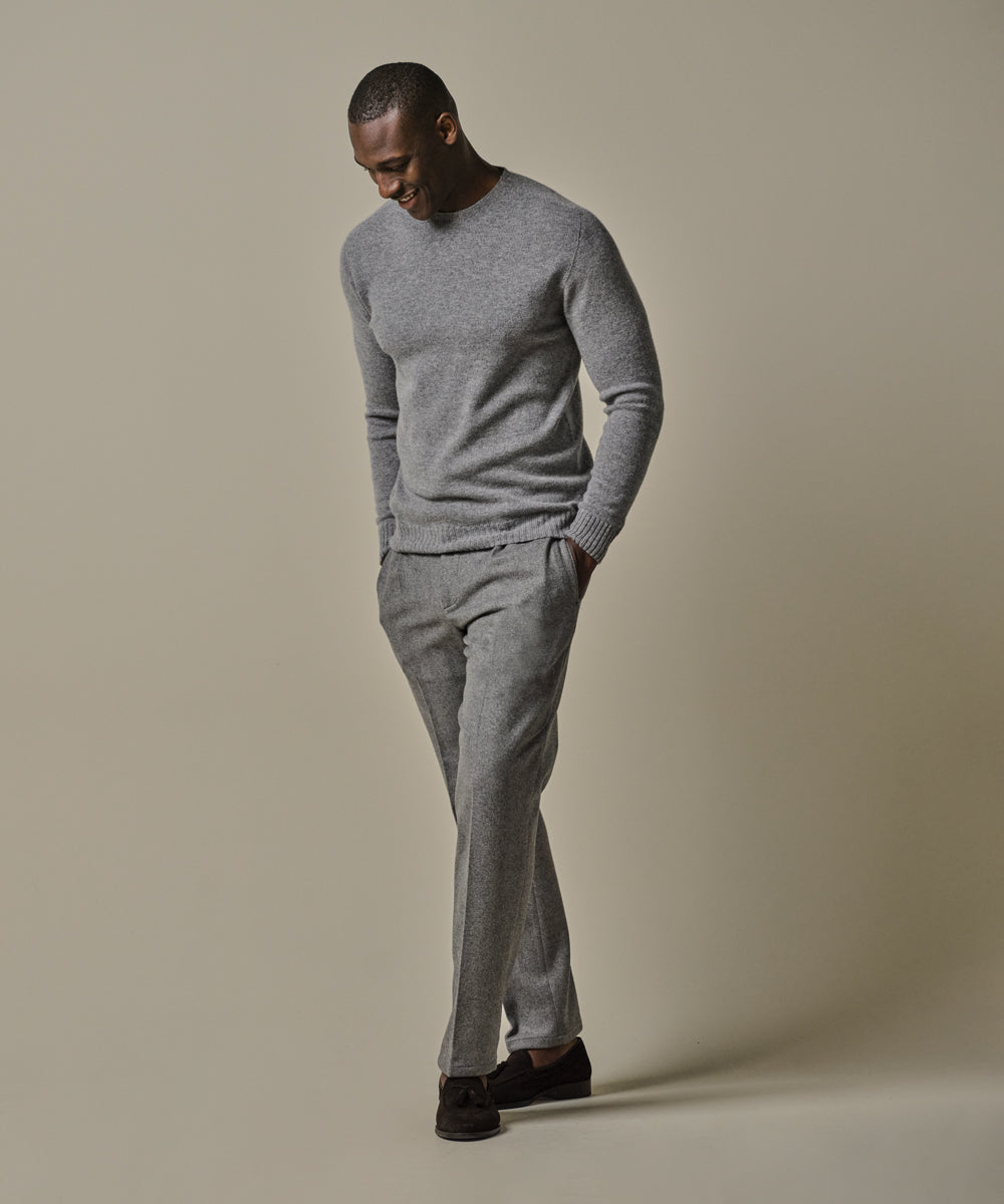 PROFUOMO TROUSER HB FORMAL LF L.GREY (PPWQ30018A)