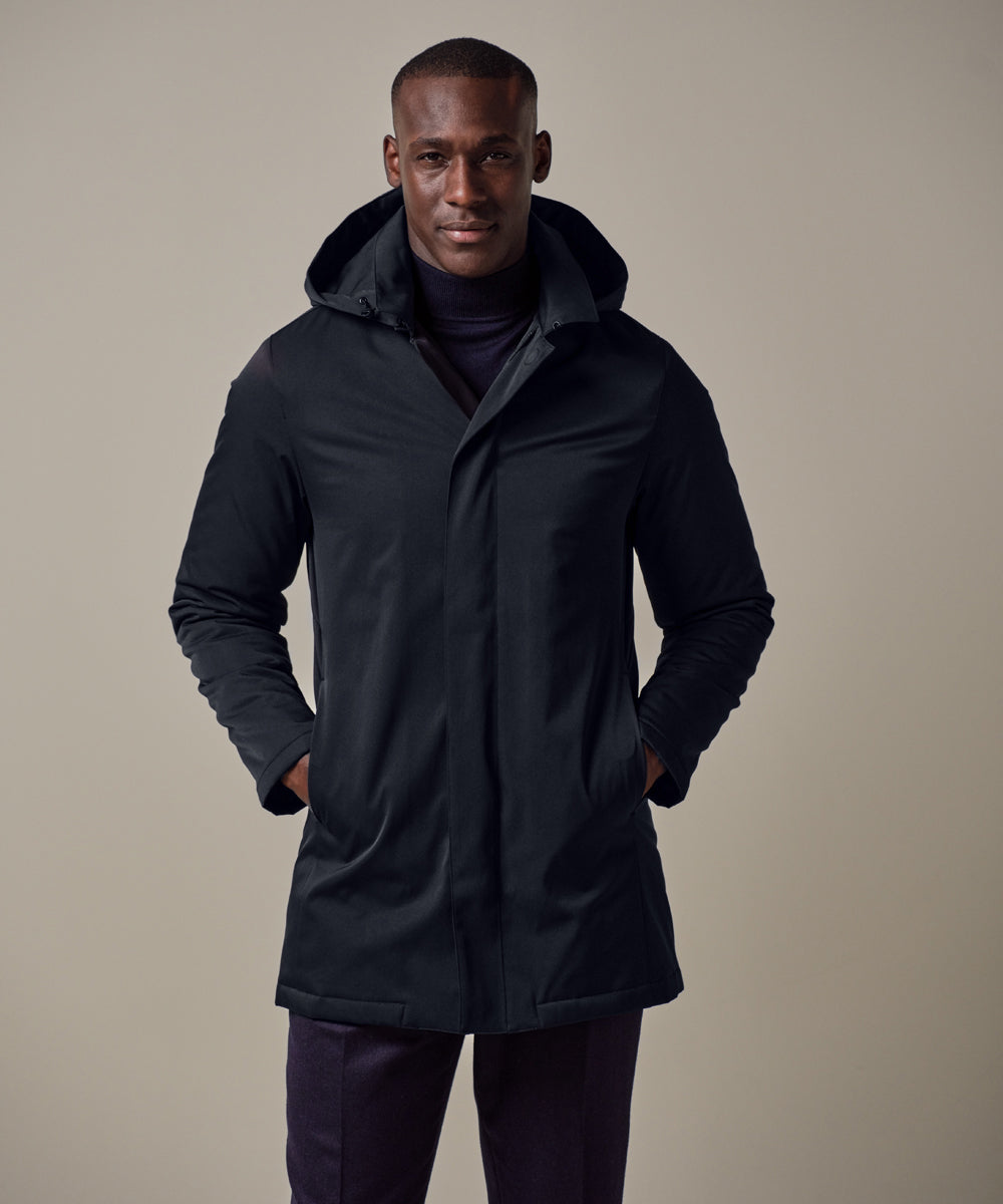 PROFUOMO RAINCOAT LONG MAGNET NAVY (PPWU30004E)