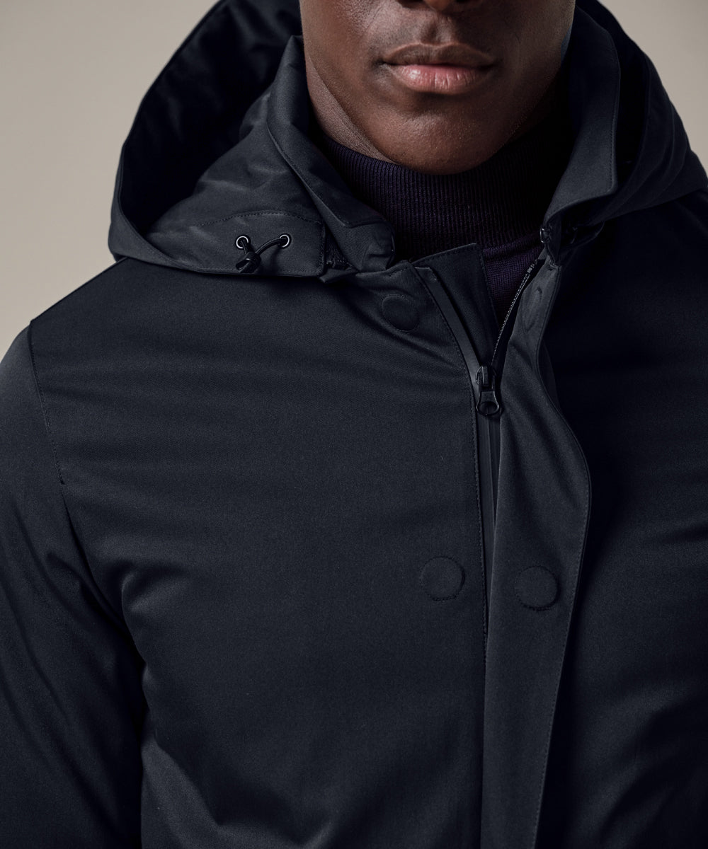 PROFUOMO RAINCOAT LONG MAGNET NAVY (PPWU30004E)