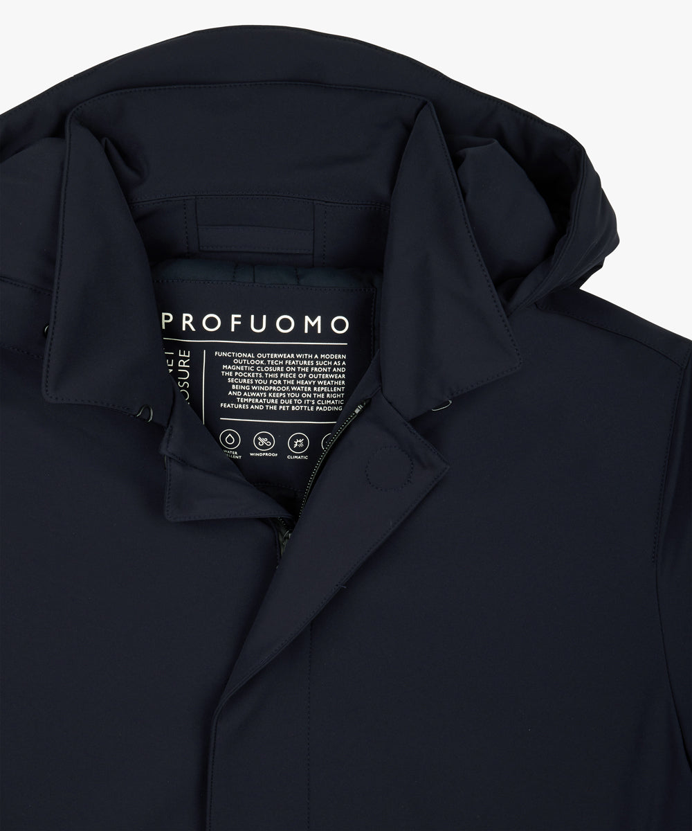 PROFUOMO RAINCOAT LONG MAGNET NAVY (PPWU30004E)