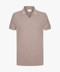POLO OPEN COLLAR SS M BROWN