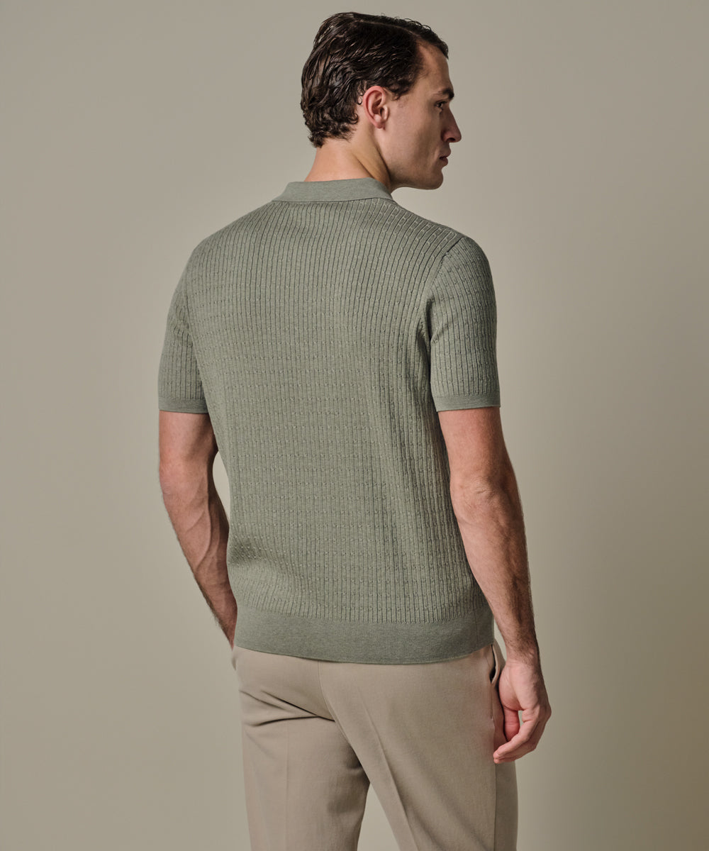 Profuomo / Polo Kabelgebreid SS