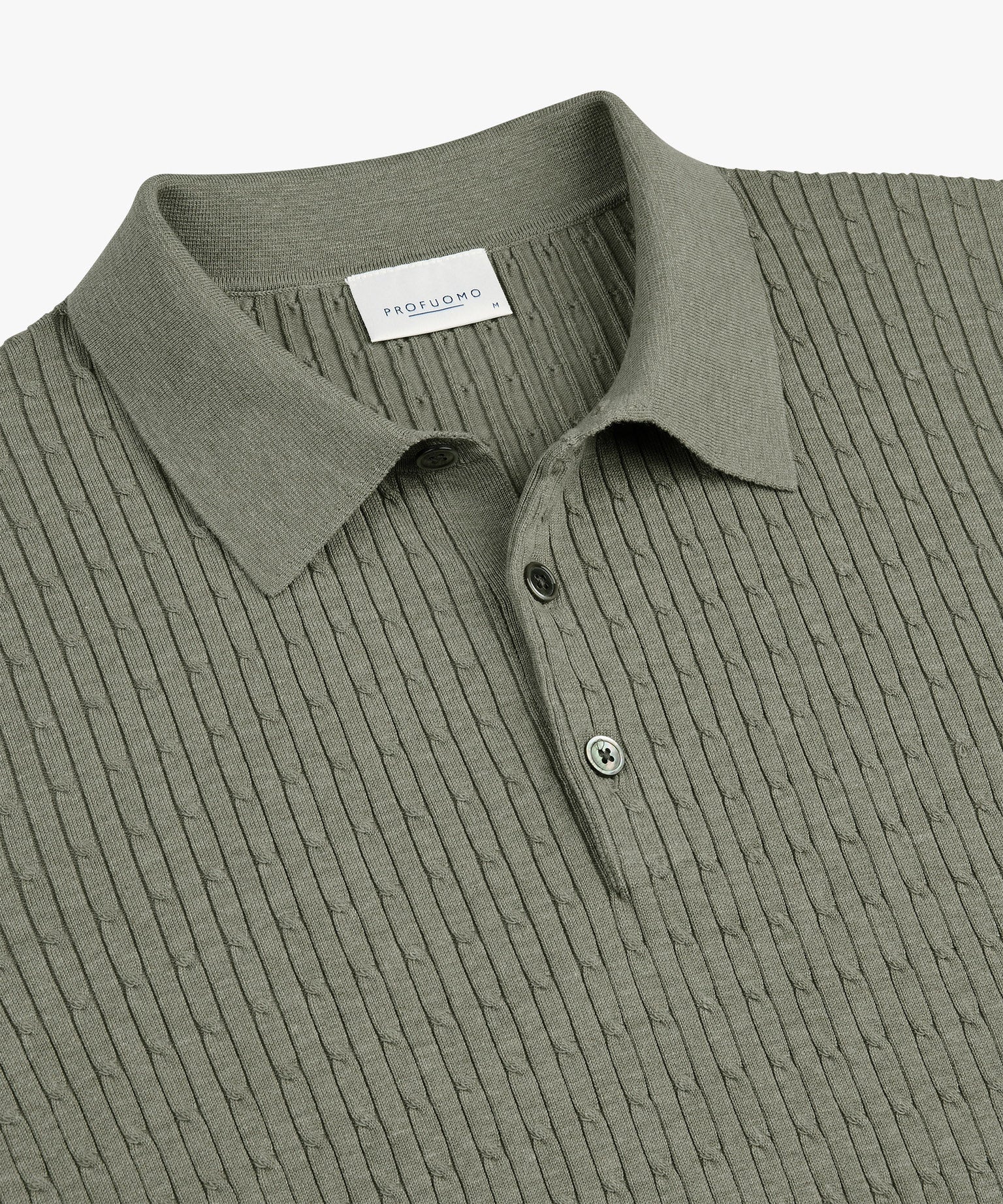 Profuomo / Polo Kabelgebreid SS