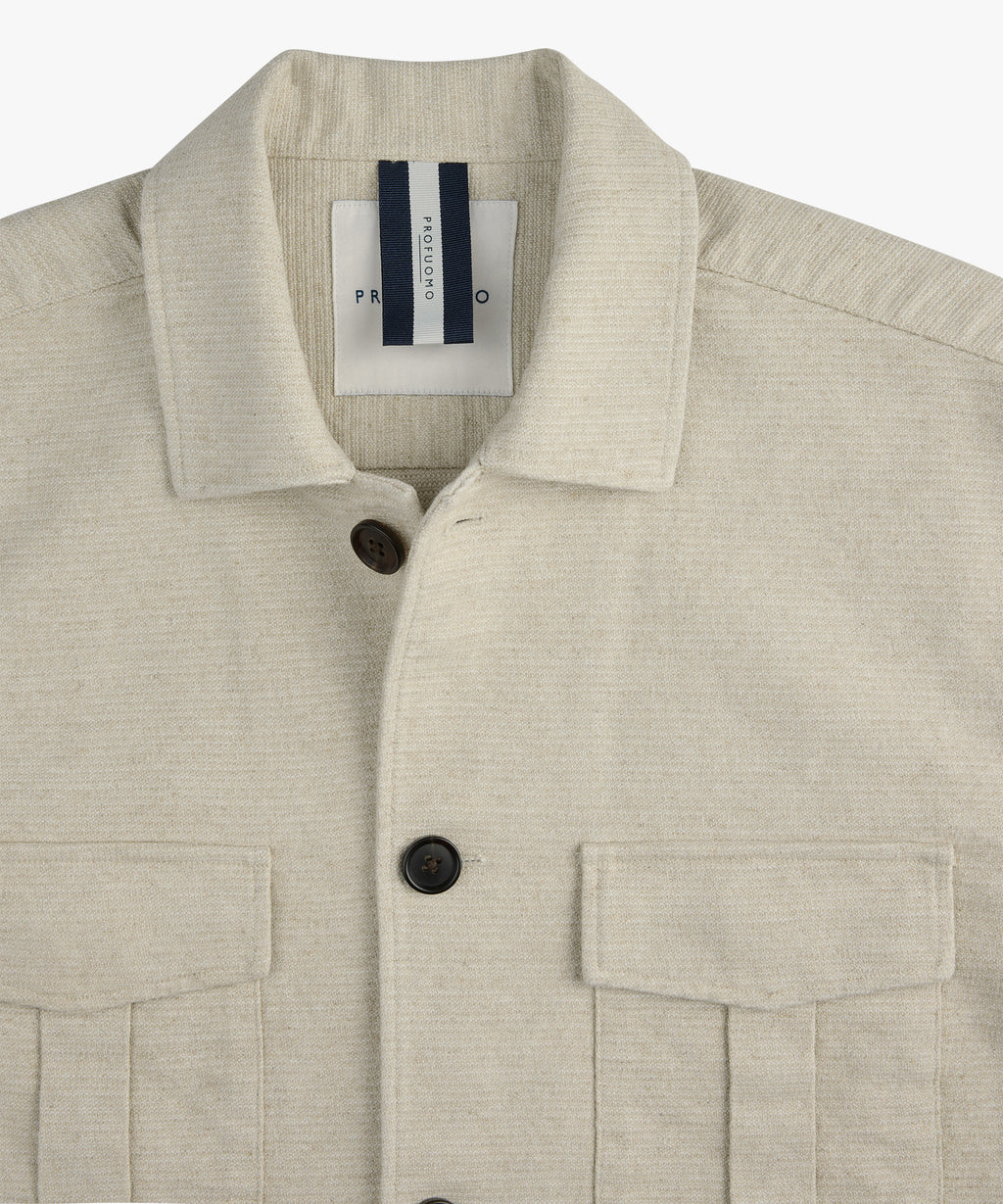OVERSHIRT STRUCTURE SAND