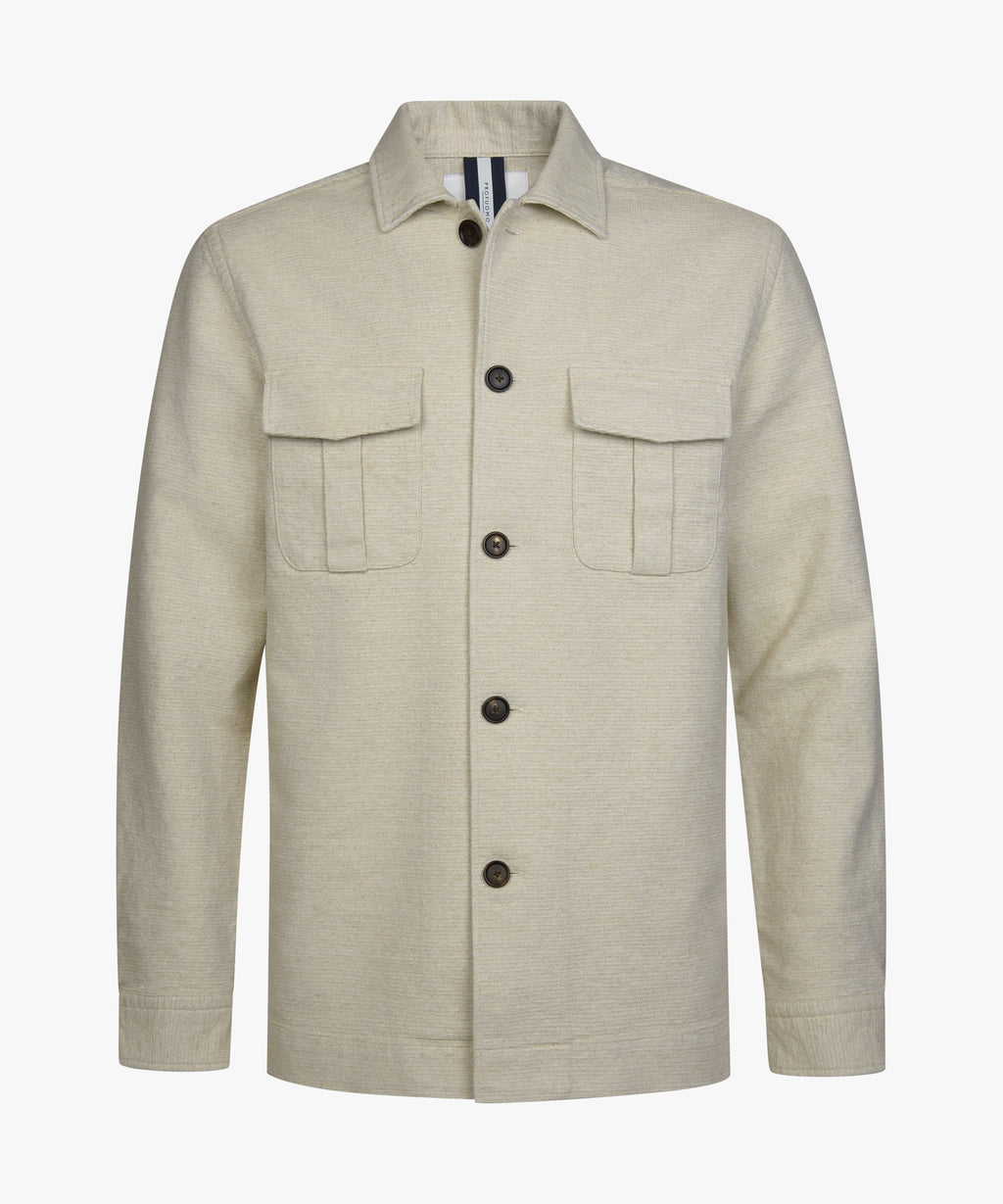 OVERSHIRT STRUCTURE SAND