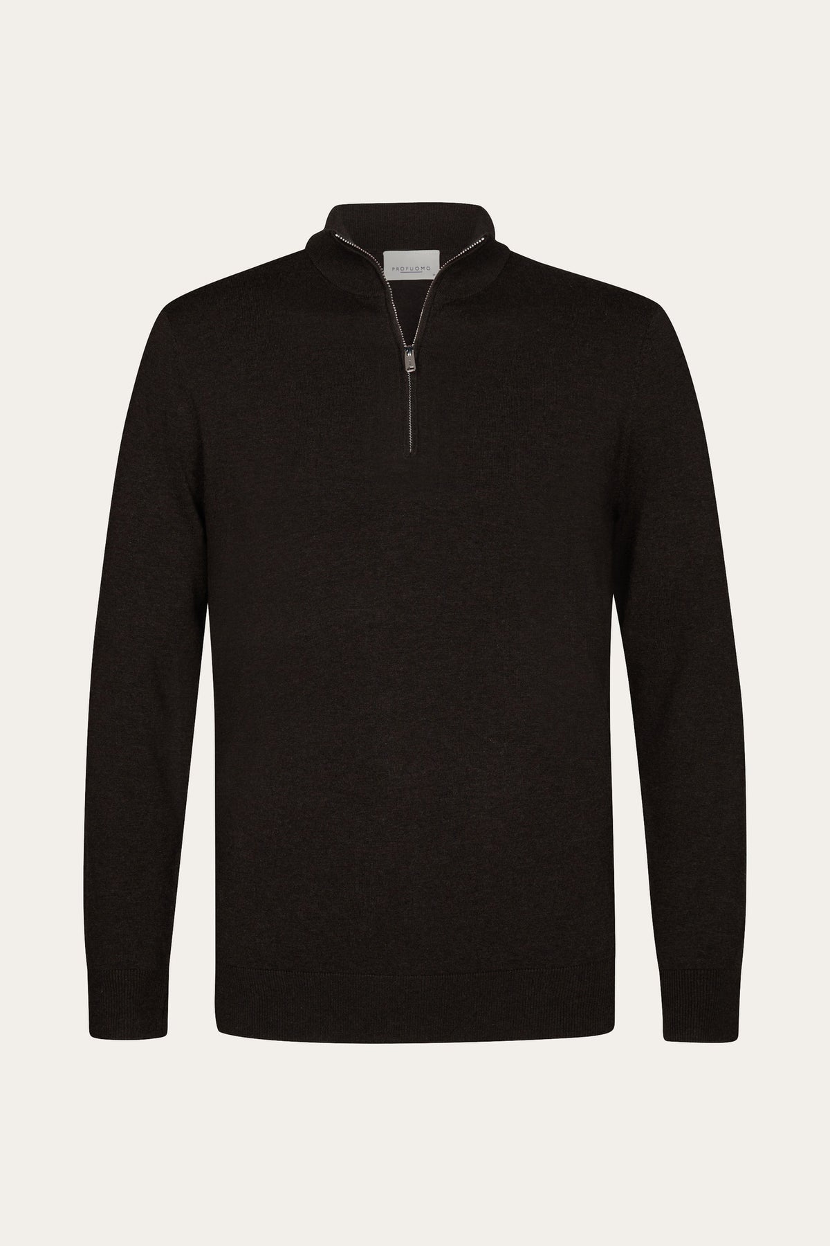 PULLOVER HALF ZIP BROWN