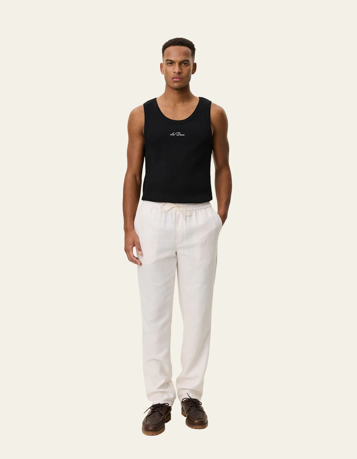 Patrick Linen Pants (eggnog white)