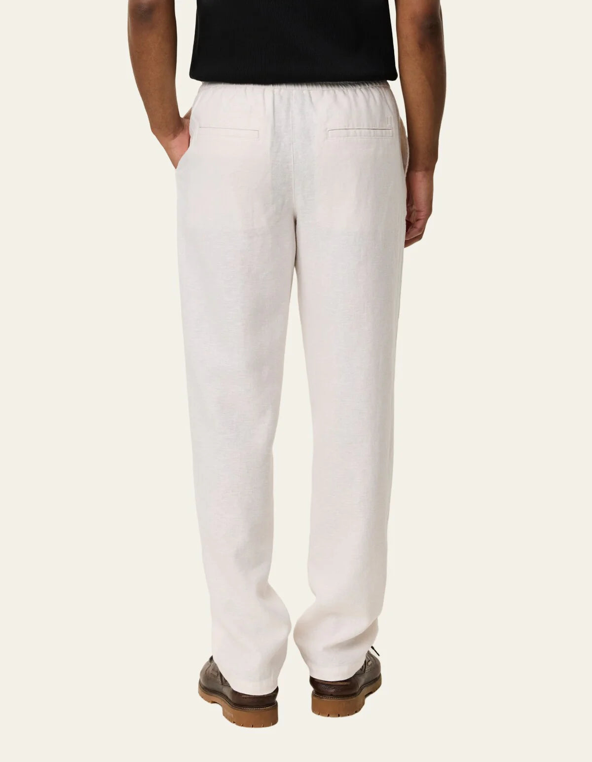 Patrick Linen Pants (eggnog white)