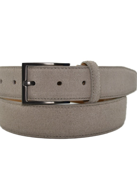 RIEM SUEDE GESTIKT TAUPE BEIGE (454565)