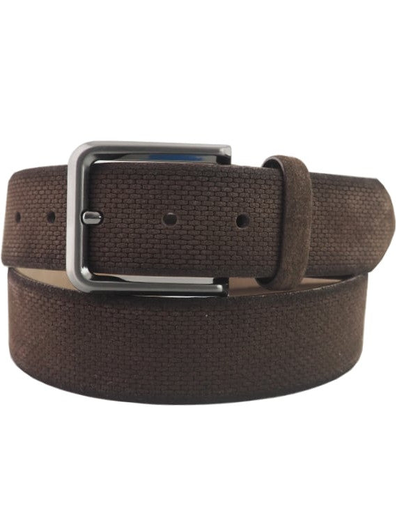 RIEM SUEDE DONKER BRUIN (454545)