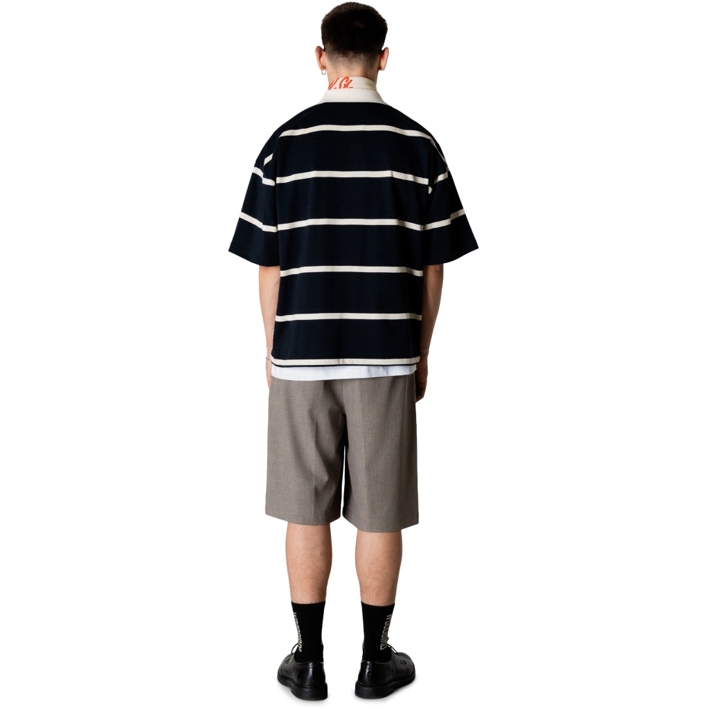 Woodbird Hiro Stripe Zip Polo
