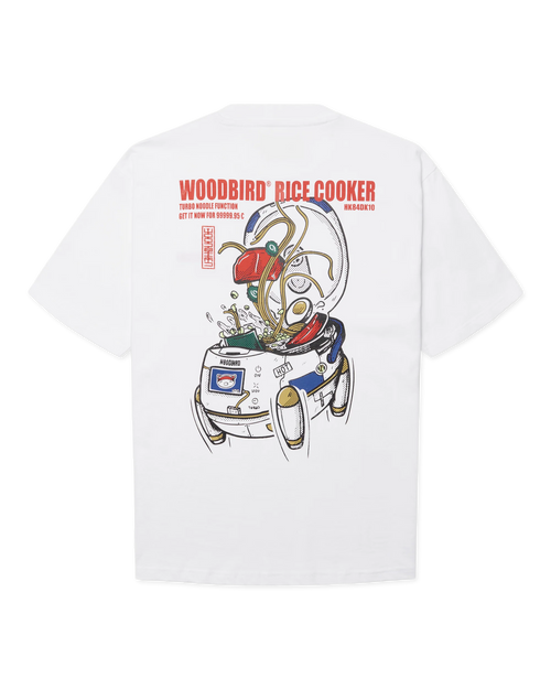 Woodbird Baine Cook Tee wit