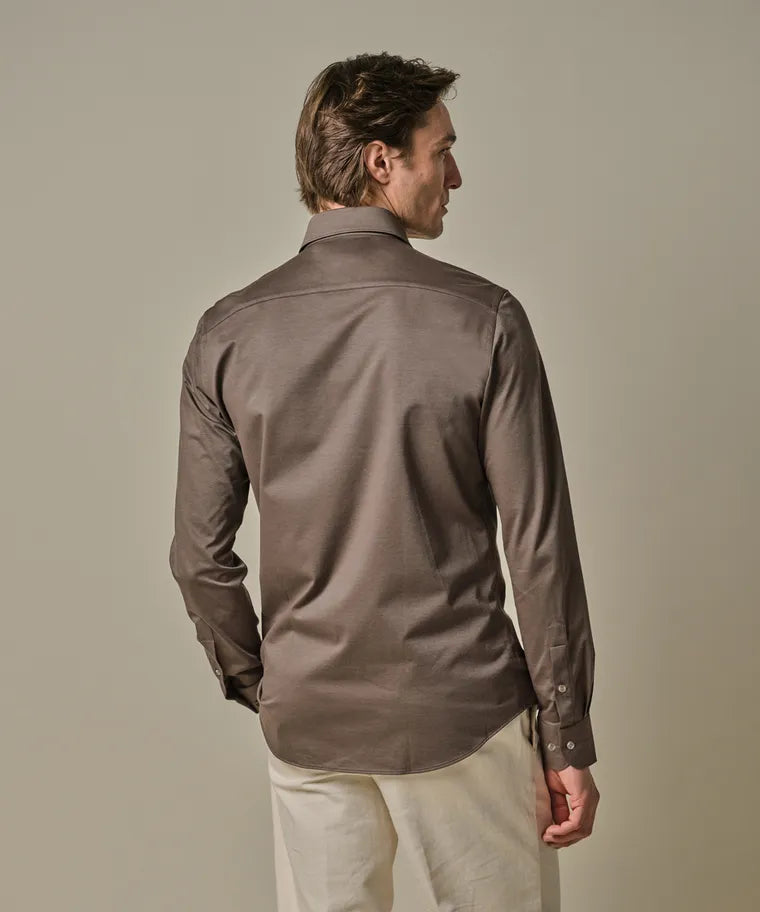 PROFUOMO SHIRT X-CUTAWAY SF L.BROWN  (PPWH30026B)