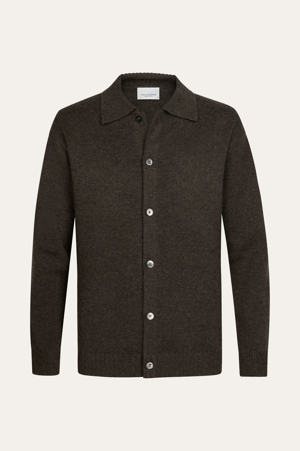 CARDIGAN FULL BUTTON D BROWN