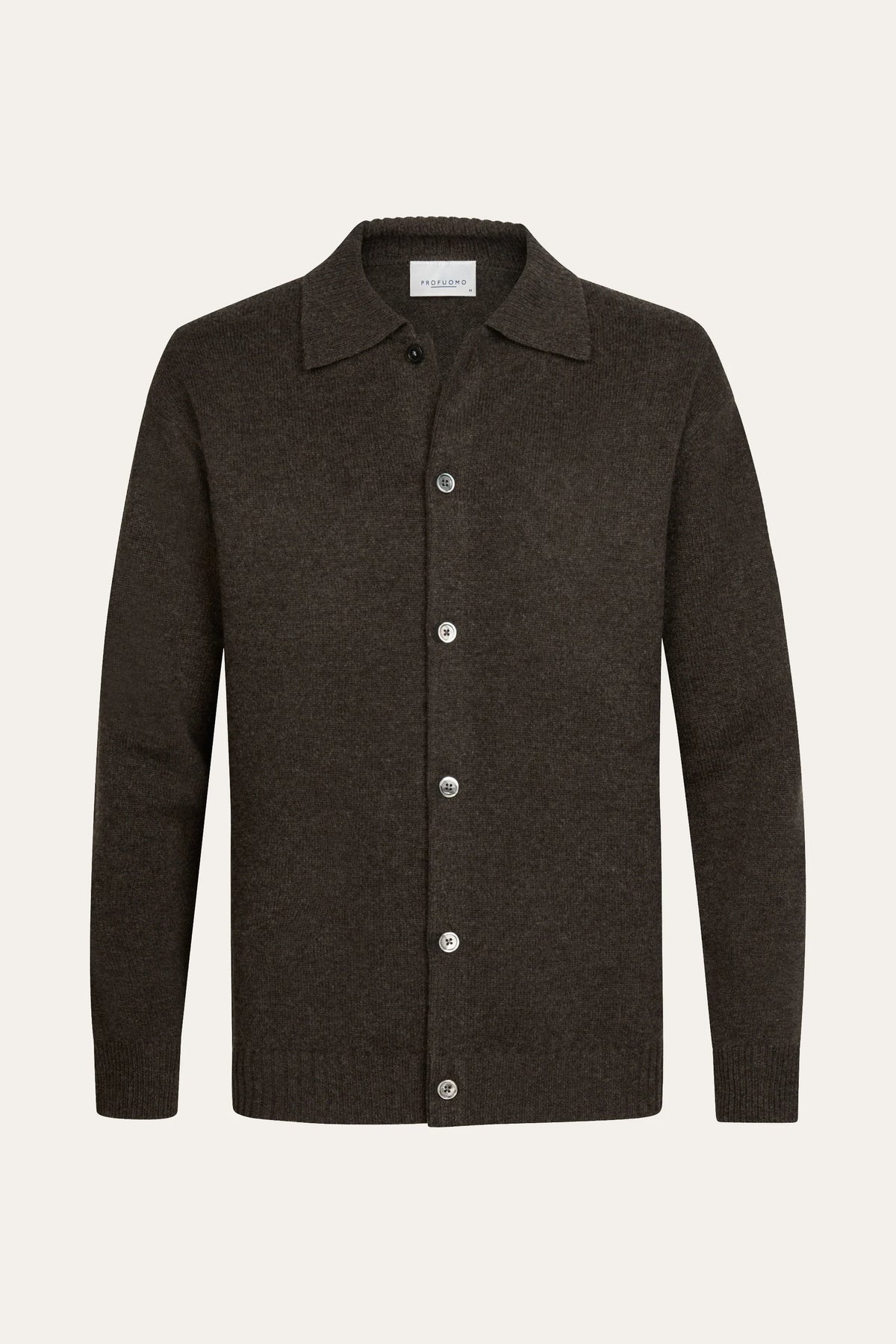 CARDIGAN FULL BUTTON D BROWN