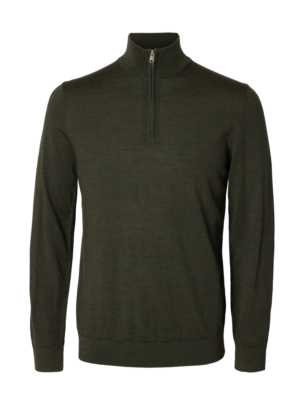 Half zip knit merino