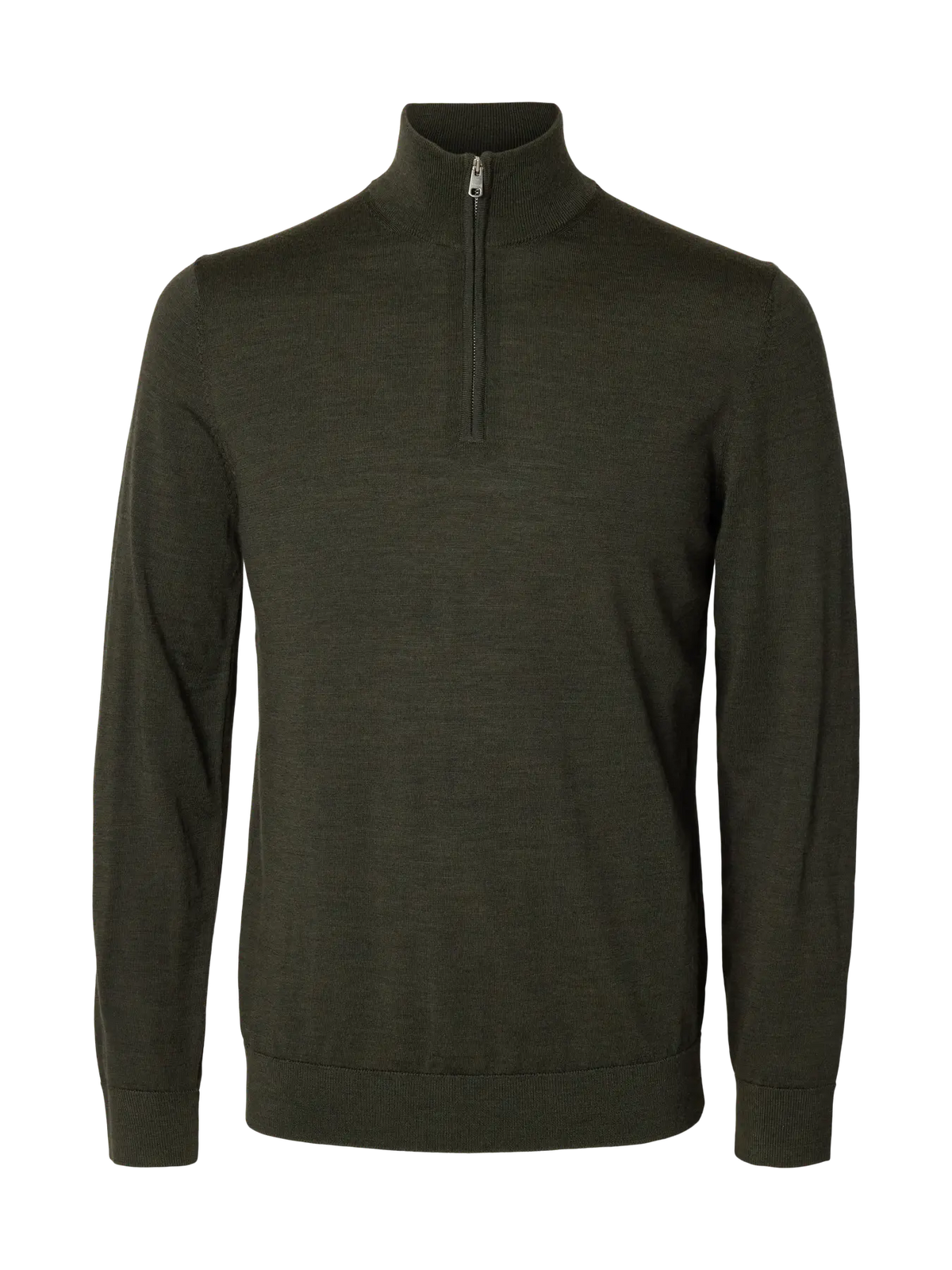 Half zip knit merino