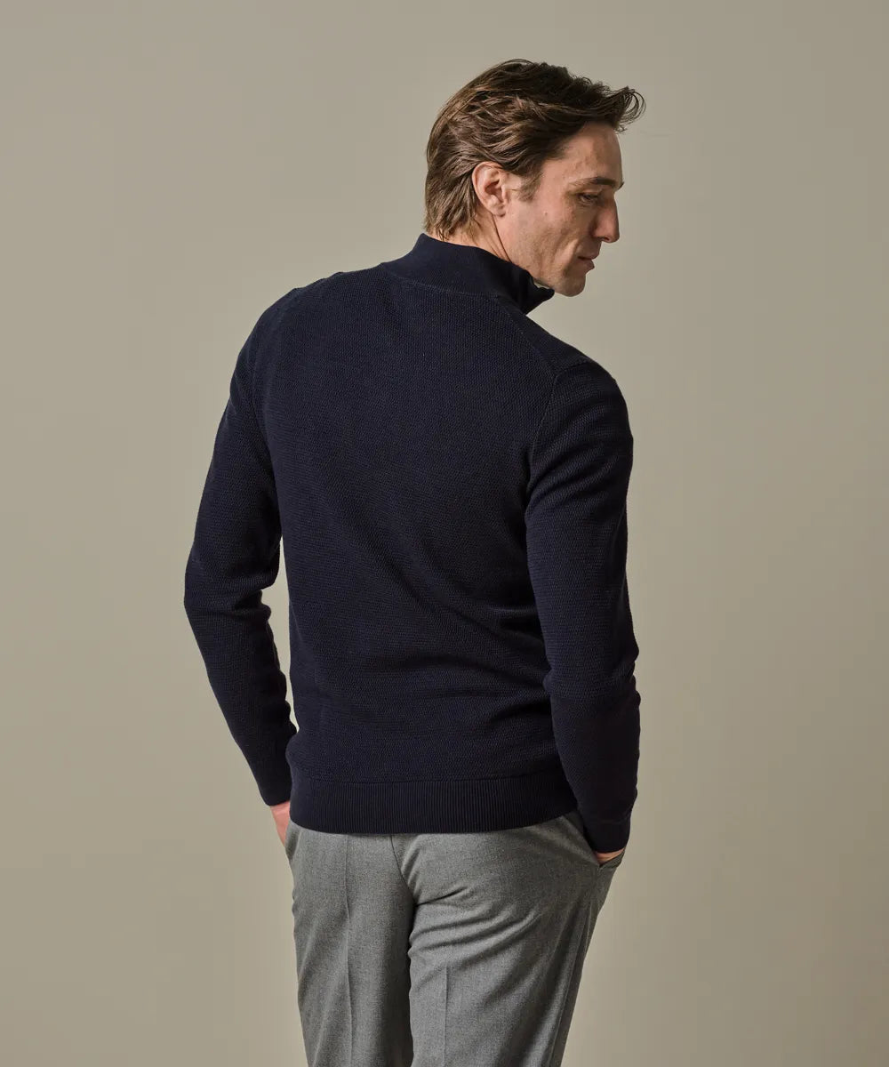 PROFUOMO PULLOVER HALFZIP NAVY (PPJ000010A)