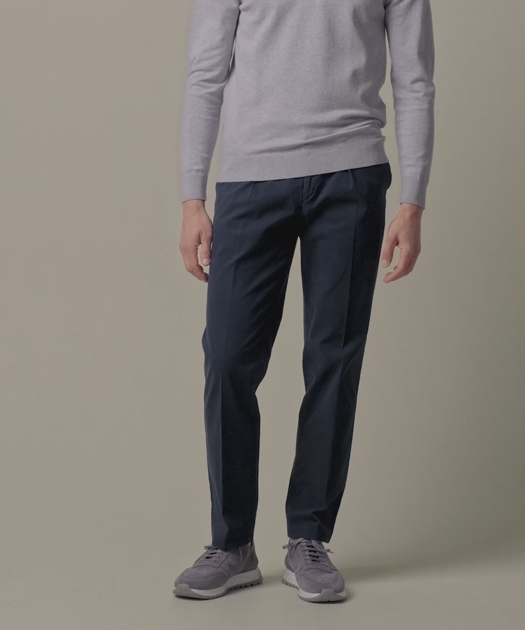 PROFUOMO TROUSER RECHT NAVY (PP2Q00005A)